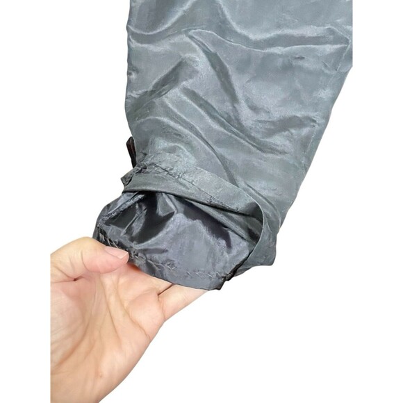 Women's Pants 100%  Silk Black Straight  Leg Lounge Pull On Lined‎ High Waist - Picture 5 of 10